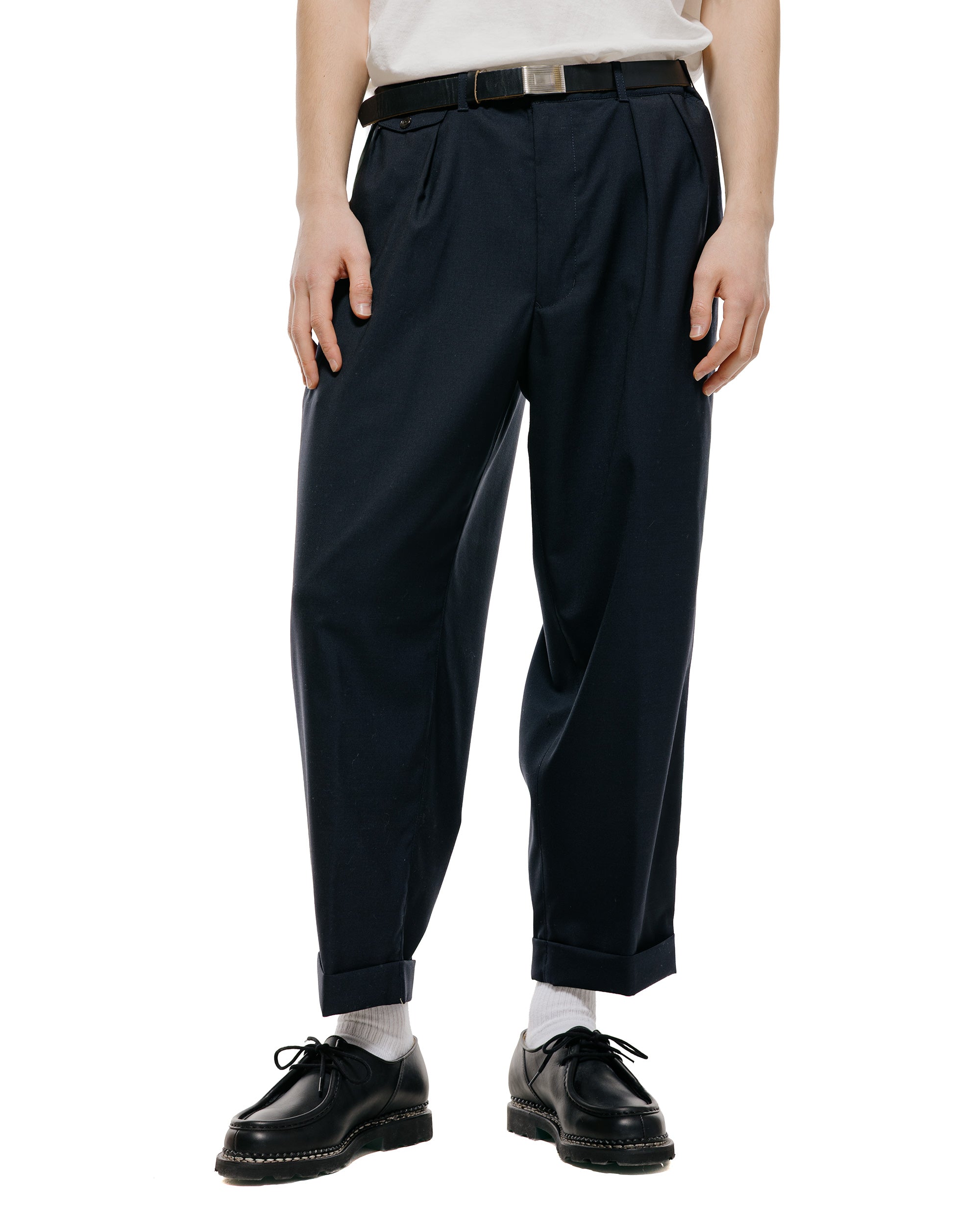 パンツ BEAMS+ 2 Pleats Wool Tropical BEAMS PLUS 2 Pleats Wool Tropical – unexpected store