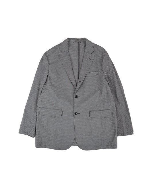 Beams Plus 3B Anywhere(wear) Jacket Seersucker Plaid BlackGrey