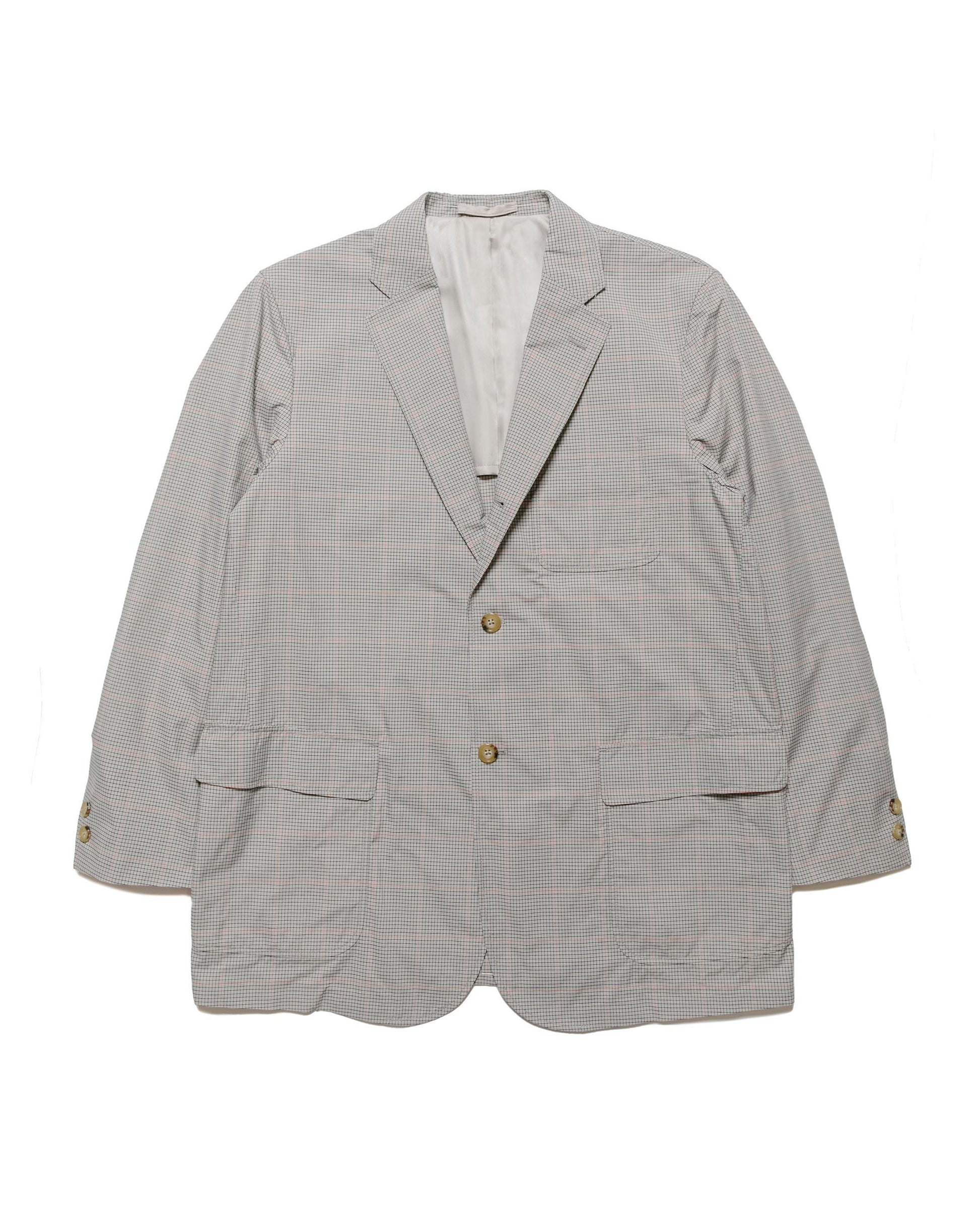 Beams Plus 3B Box-Fit Jacket TR Plaid Beige