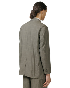 Beams Plus 3B Box-Fit Jacket TR Plaid Olive model back