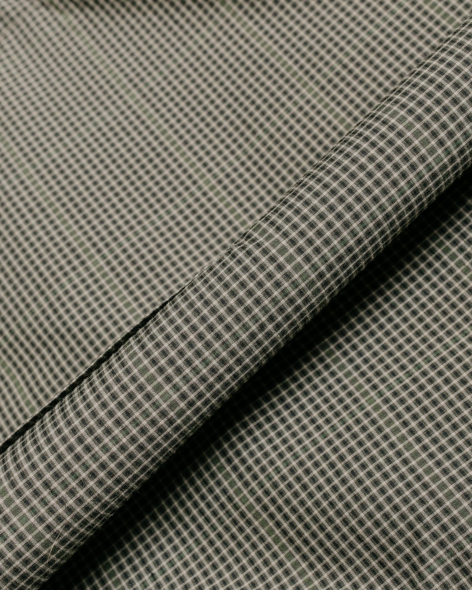 Beams Plus 3B Box-Fit Jacket TR Plaid Olive fabric
