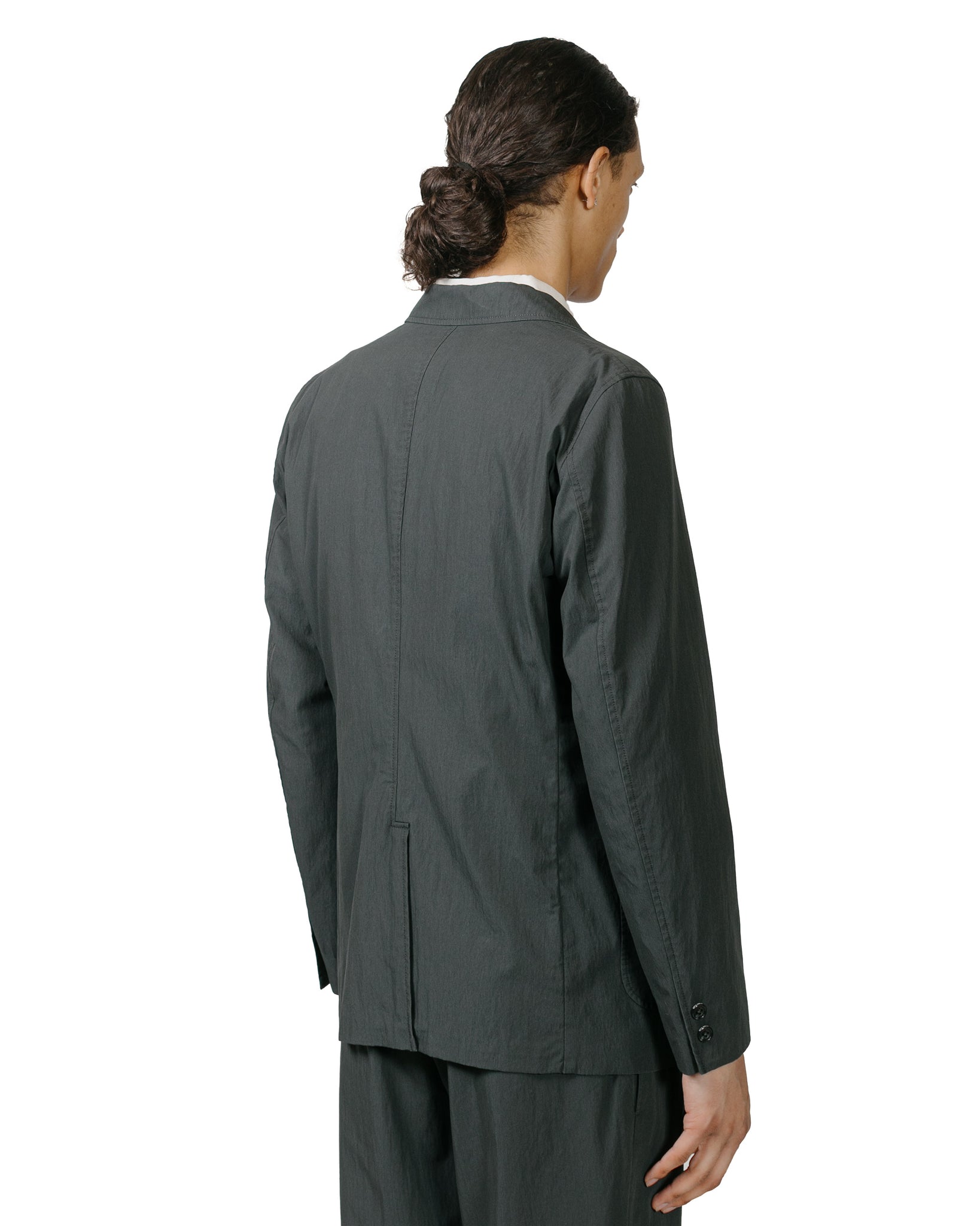 Beams Plus 3B Travel Jacket Comfort Cloth Charcoal Grey model back