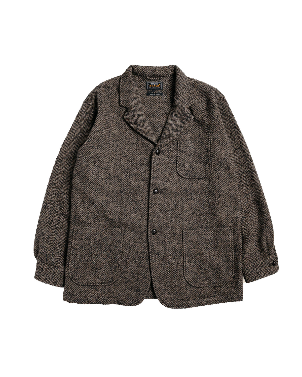 lost & found Beams Plus Beams Plus 4B Cuffs Jacket Herringbone Brown