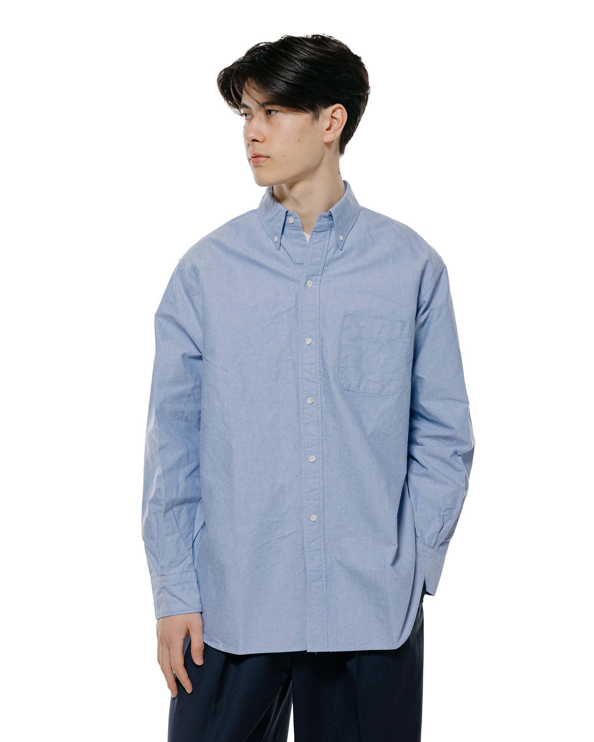 Beams Plus B.D. American Oxford Classic Fit Blue