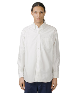 Beams Plus B.D. American Oxford Classic Fit White model front