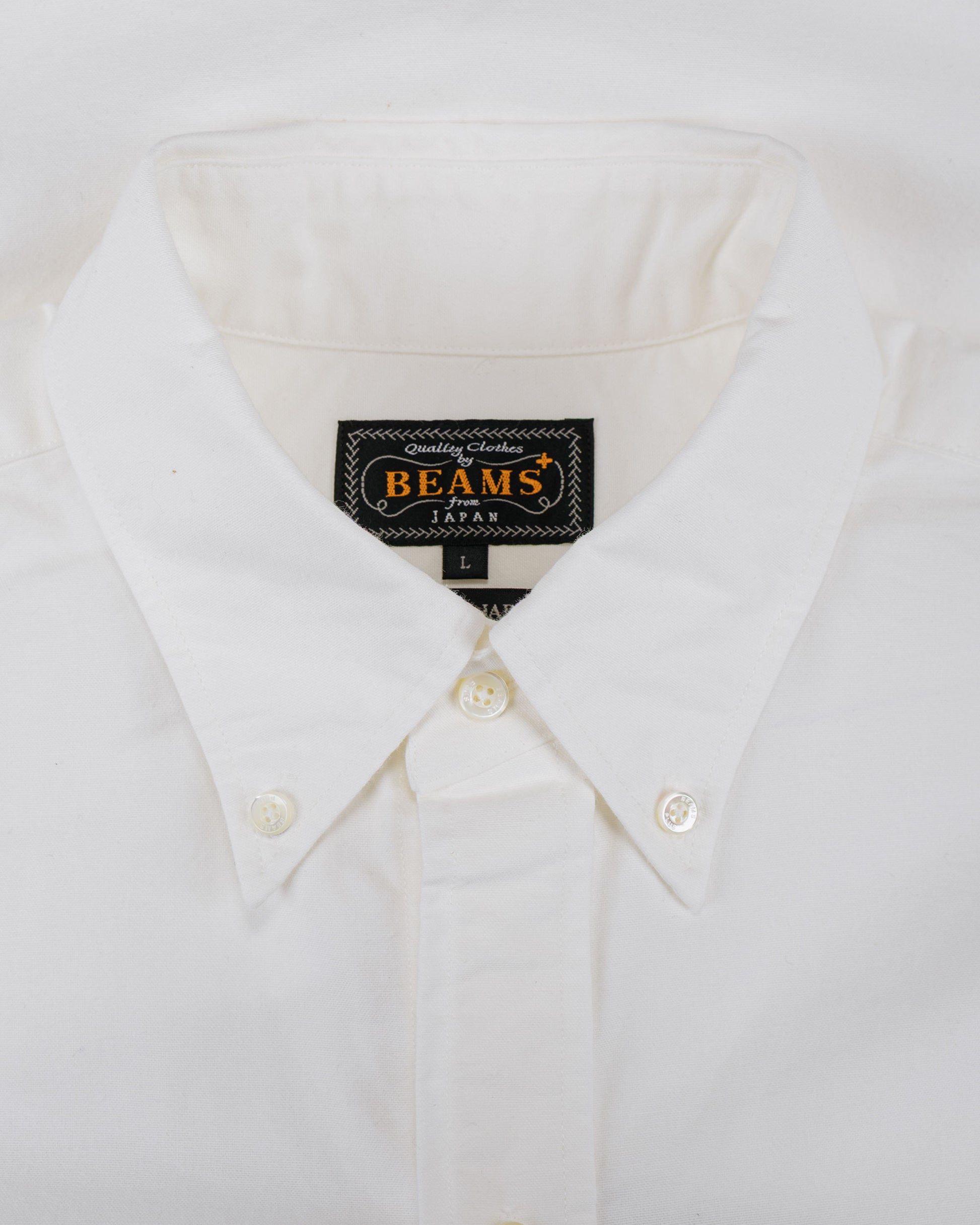 lost & found Beams Plus Beams Plus B.D. American Oxford Classic Fit White