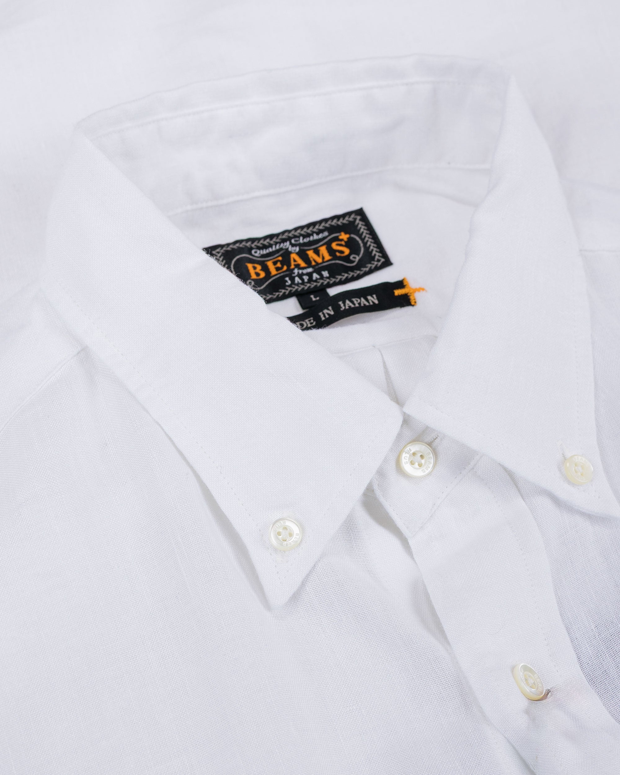 Beams Plus B.D. COOLMAX® Linen White