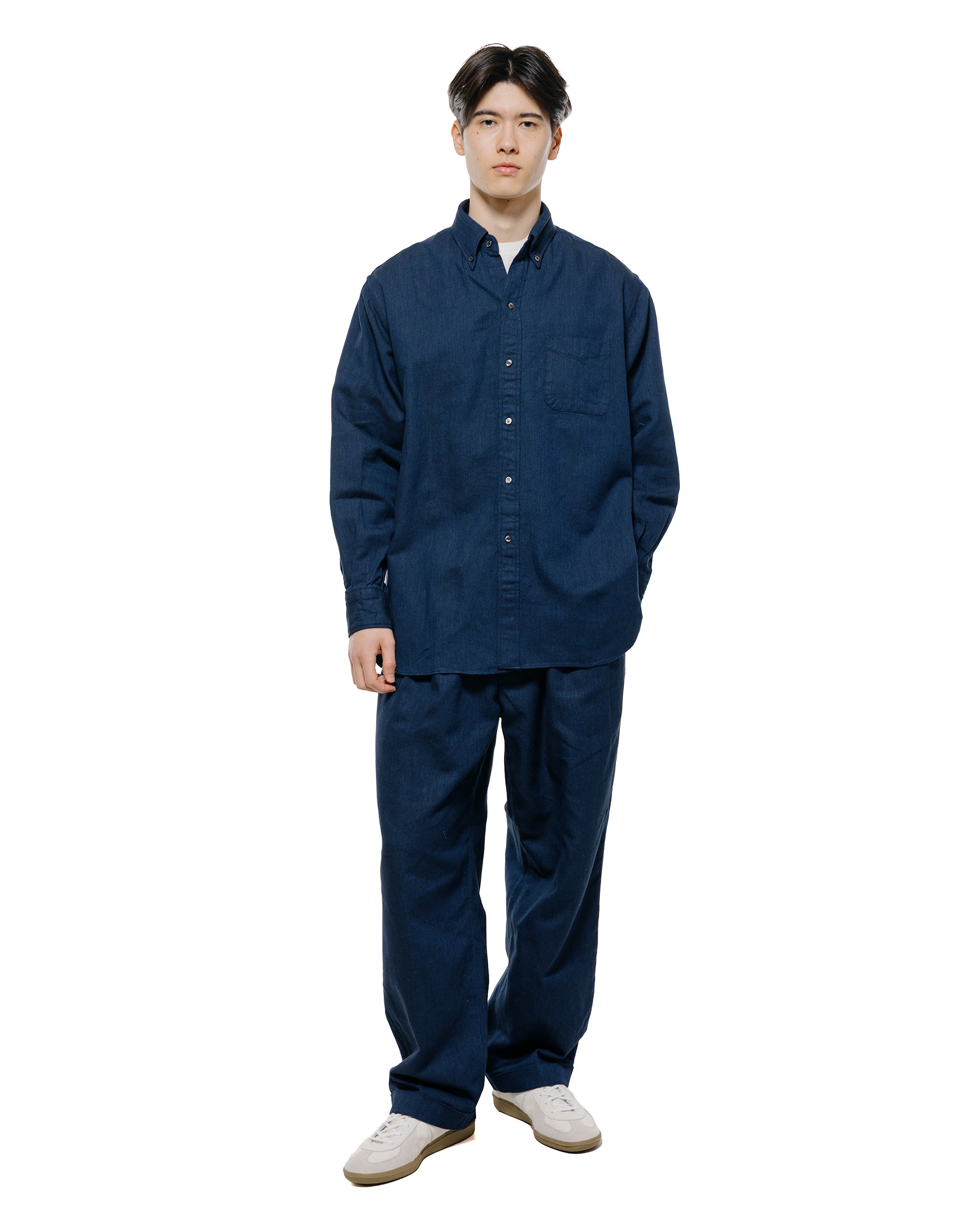 BEAMS PLUS B.D. クラシックフィット オックスフォード インディゴ