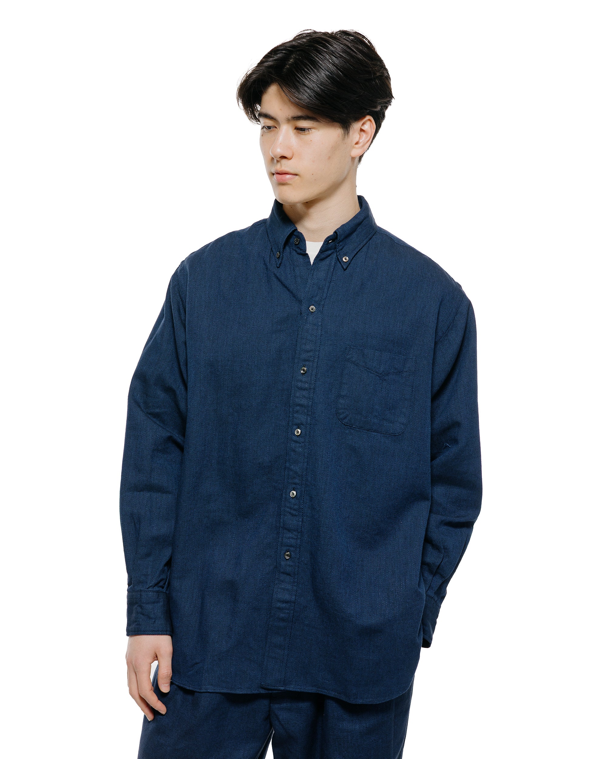 BEAMS PLUS B.D. クラシックフィット オックスフォード インディゴ
