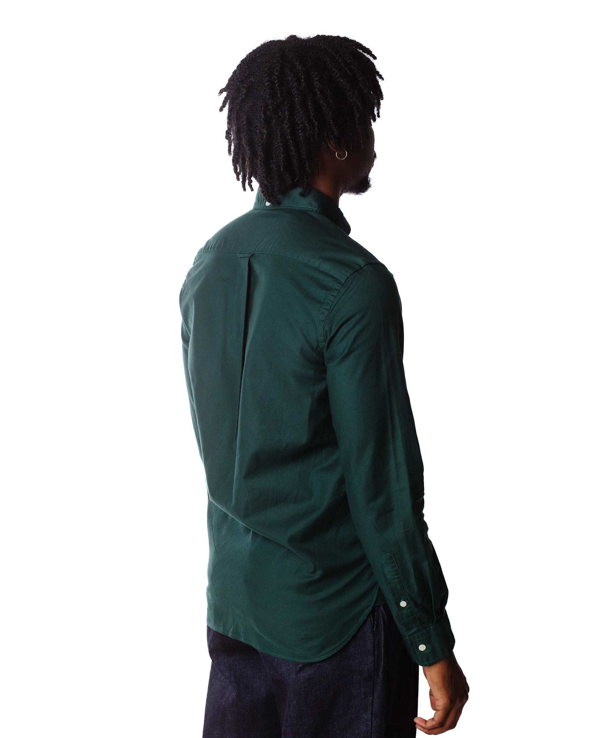 Beams Plus B.D. Colour Oxford Green Model Back