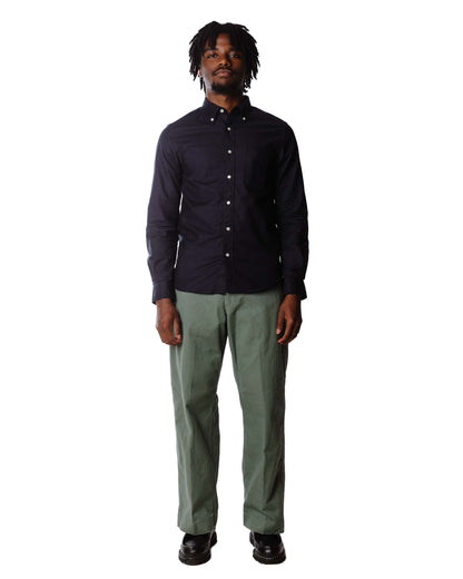 Beams Plus B.D. Colour Oxford Green Model