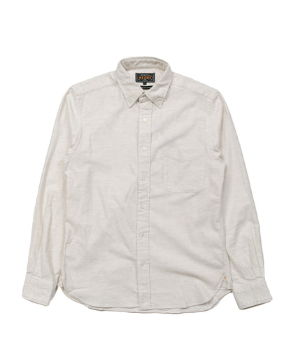 Beams Plus B.D. Flannel Solid Off White