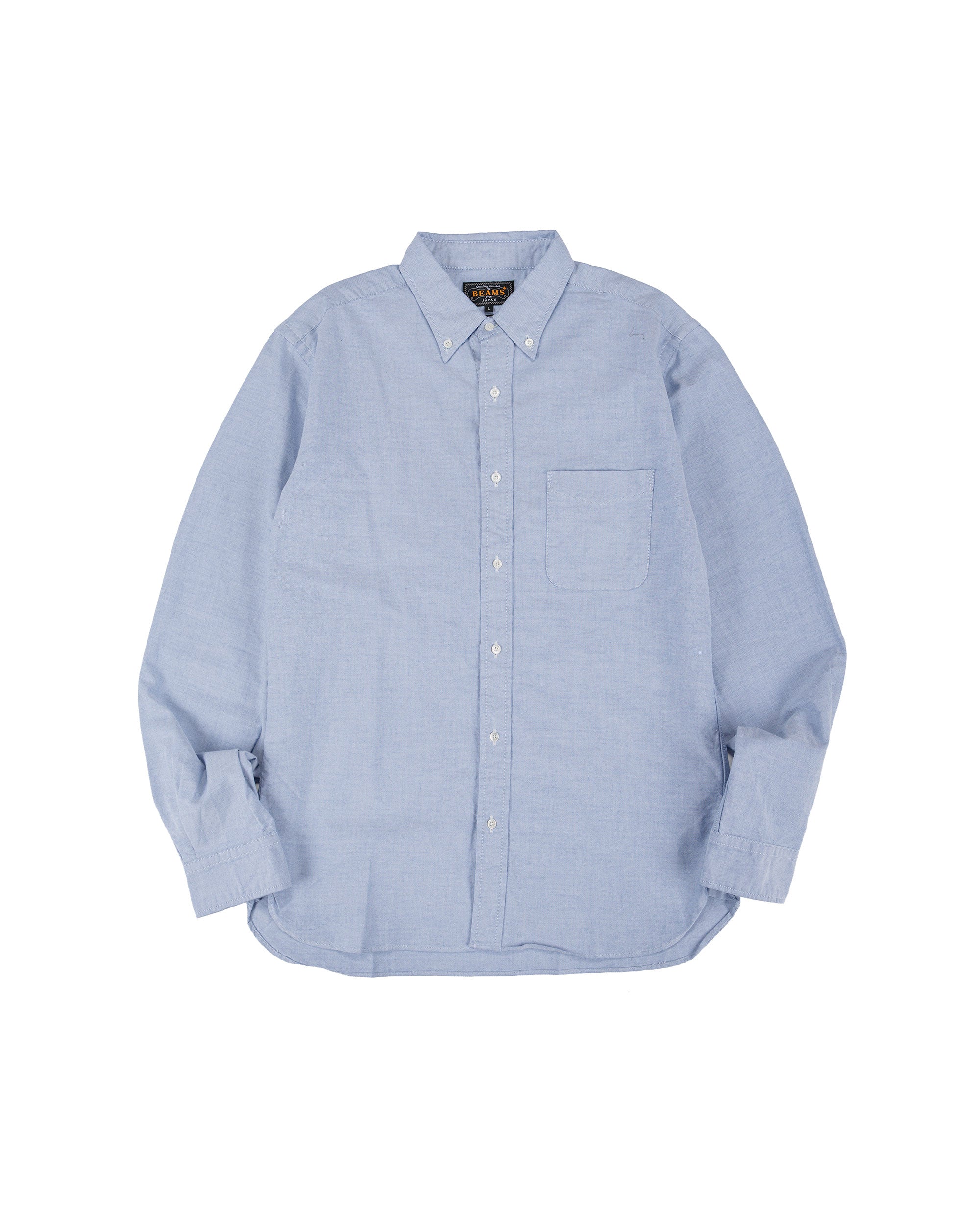 極美品　BEAMS Oxford Classic Fit　ブルー　Sサイズ ビームス プラス BD オックスフォード ブルー