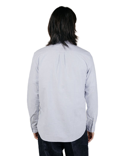 Beams Plus B.D. Oxford Candy Stripe Blue