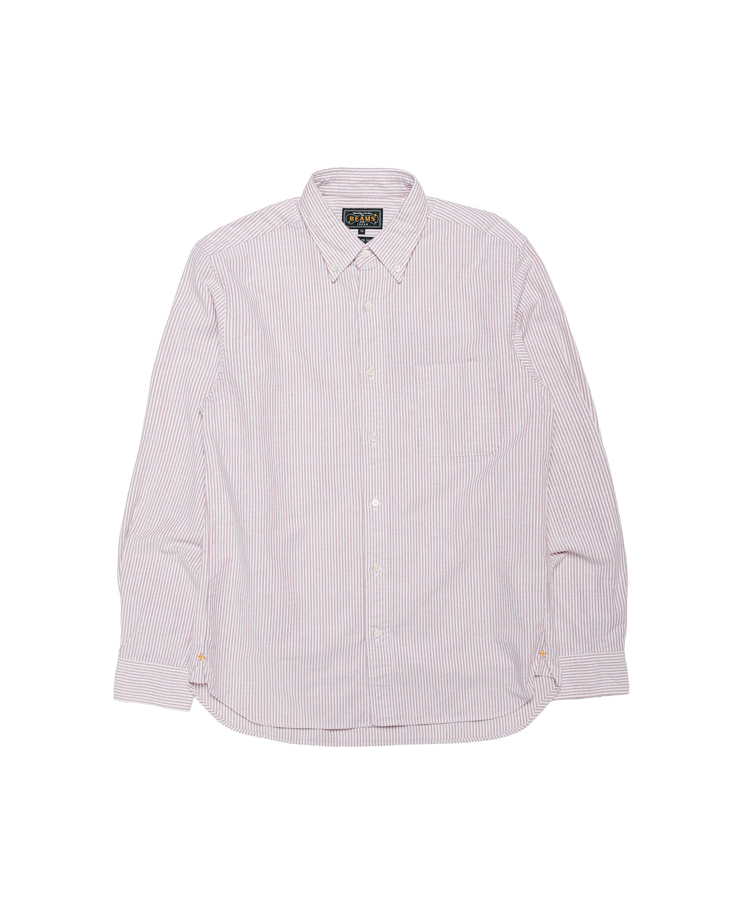 Beams Plus B.D. Oxford Candy Stripe Wine