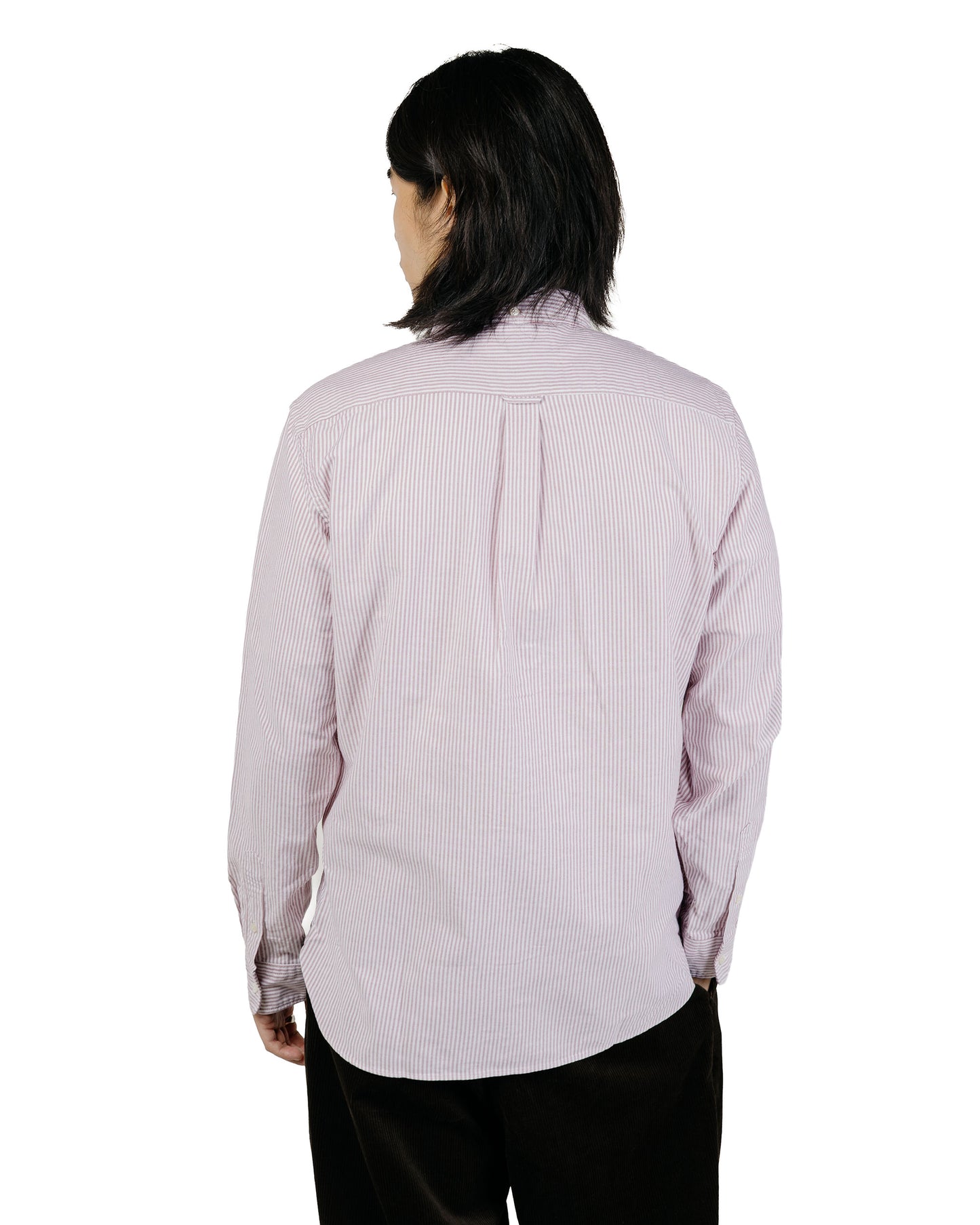 Beams Plus B.D. Oxford Candy Stripe Wine