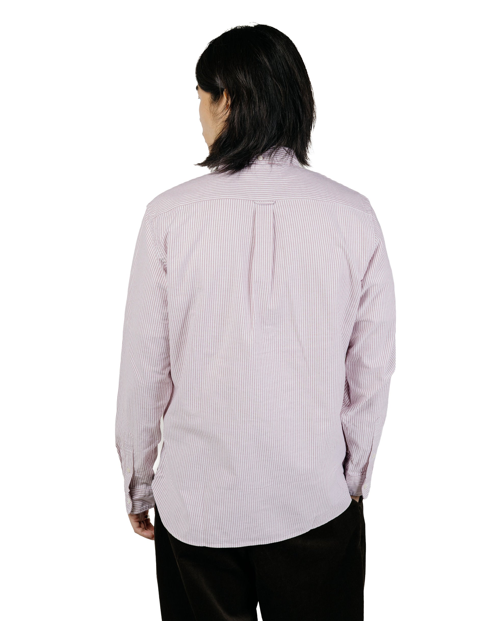 Beams Plus B.D. Oxford Candy Stripe Wine