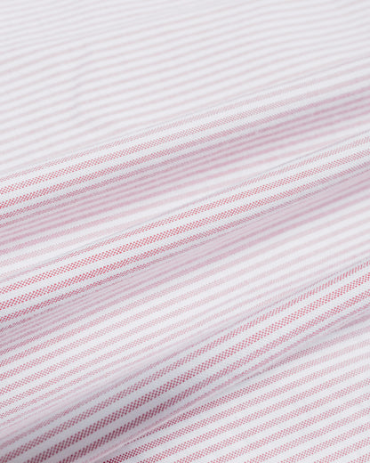 Beams Plus B.D. Oxford Candy Stripe Wine fabric