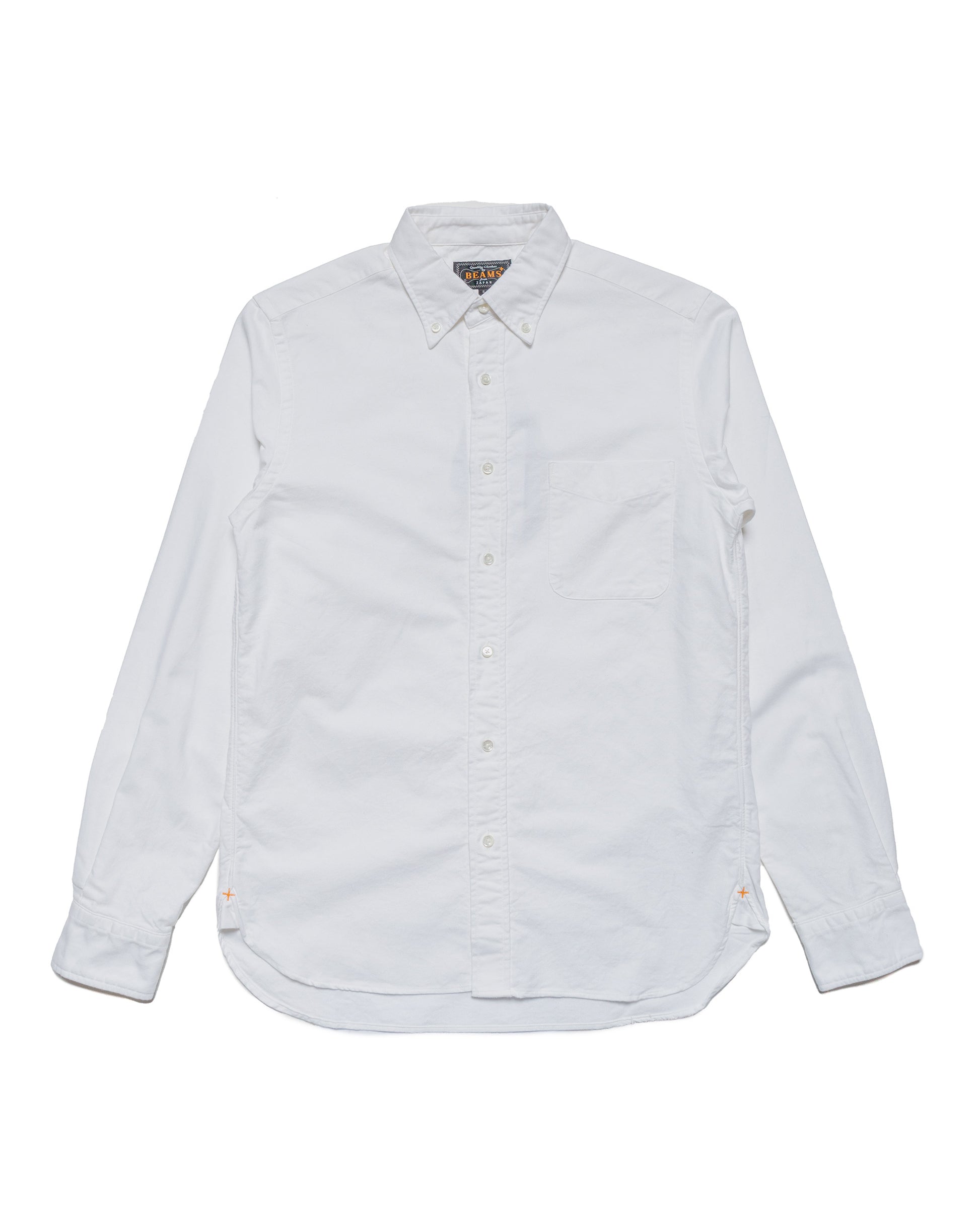 Beams Plus B.D. Oxford White