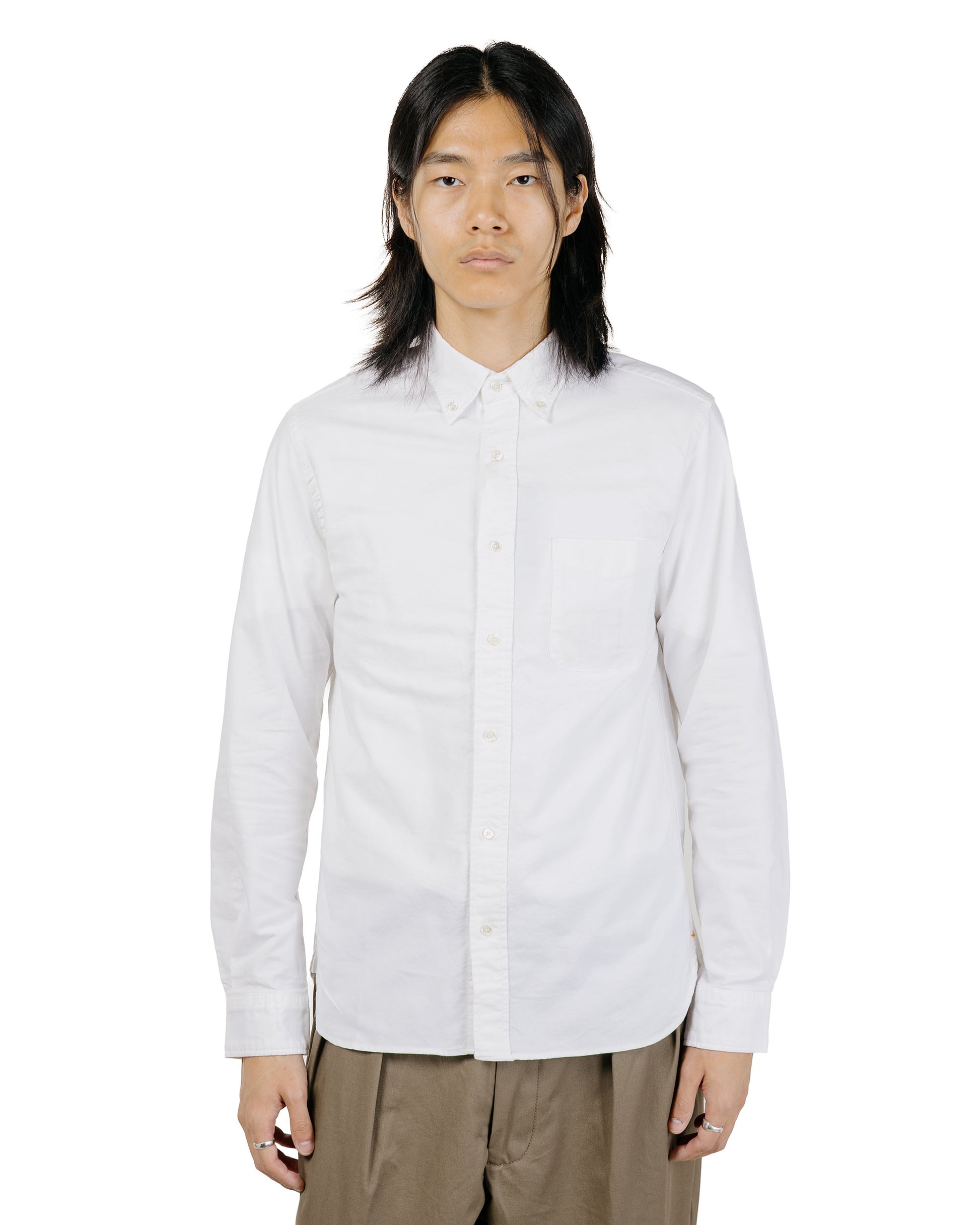 Beams Plus B.D. Oxford White