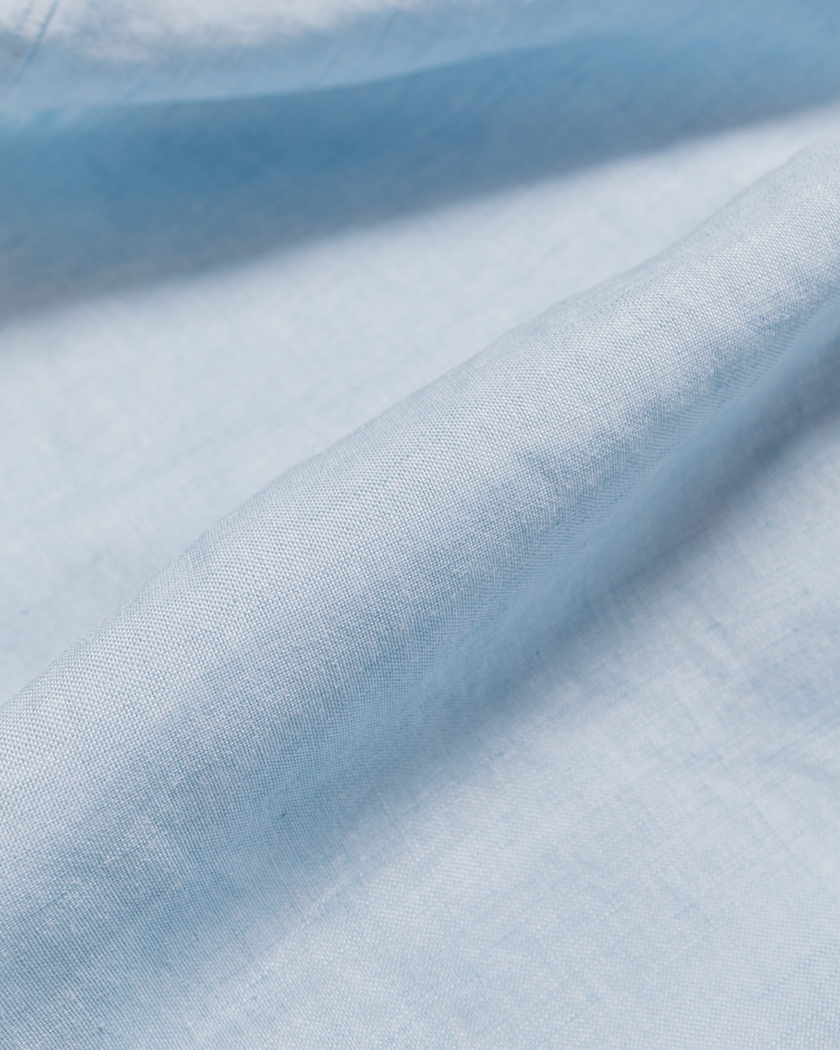Beams Plus B.D. Short Sleeve COOLMAX® Linen Sax fabric