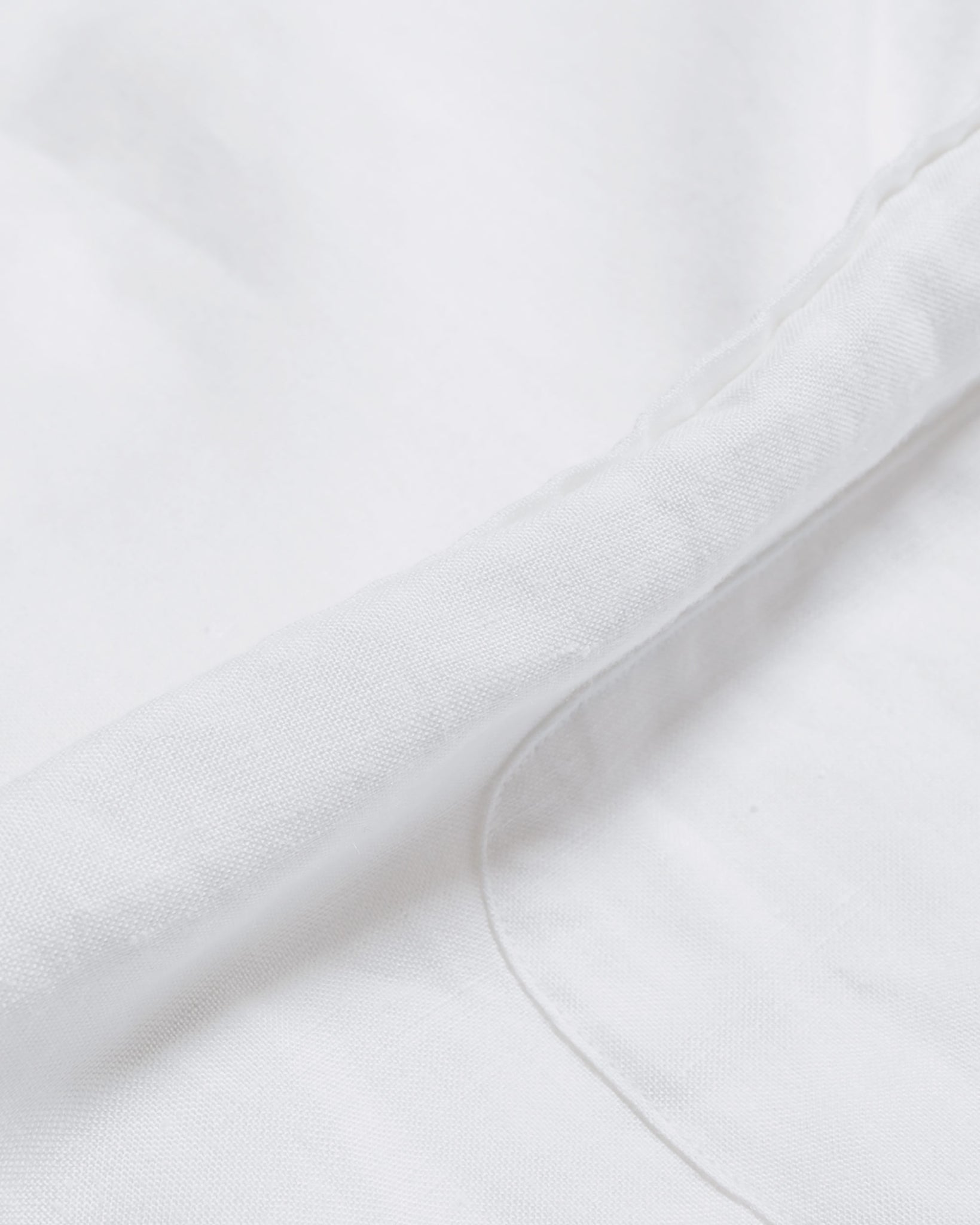 Beams Plus B.D. Short Sleeve COOLMAX® Linen White fabric