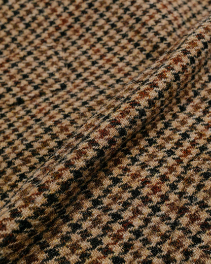 Beams Plus Bal Collar Coat Harris Tweed Gun Club fabric