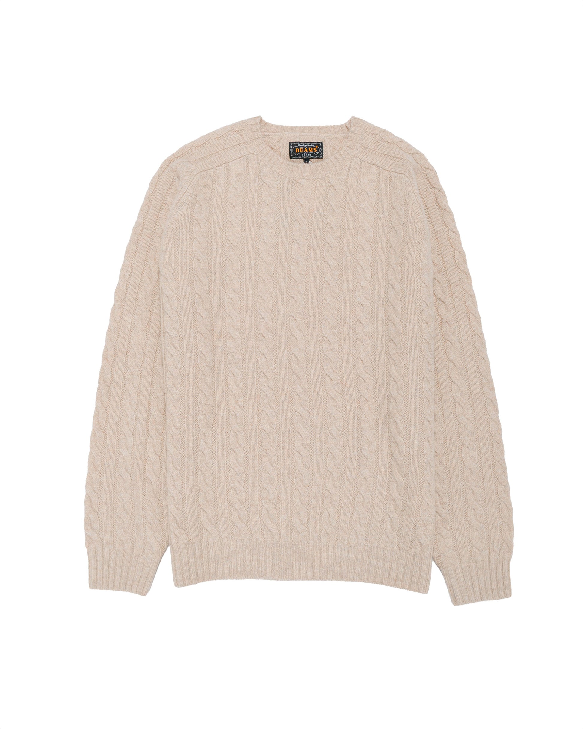 Beams Plus Cable Crew 5G Beige