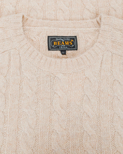 Beams Plus Cable Crew 5G Beige