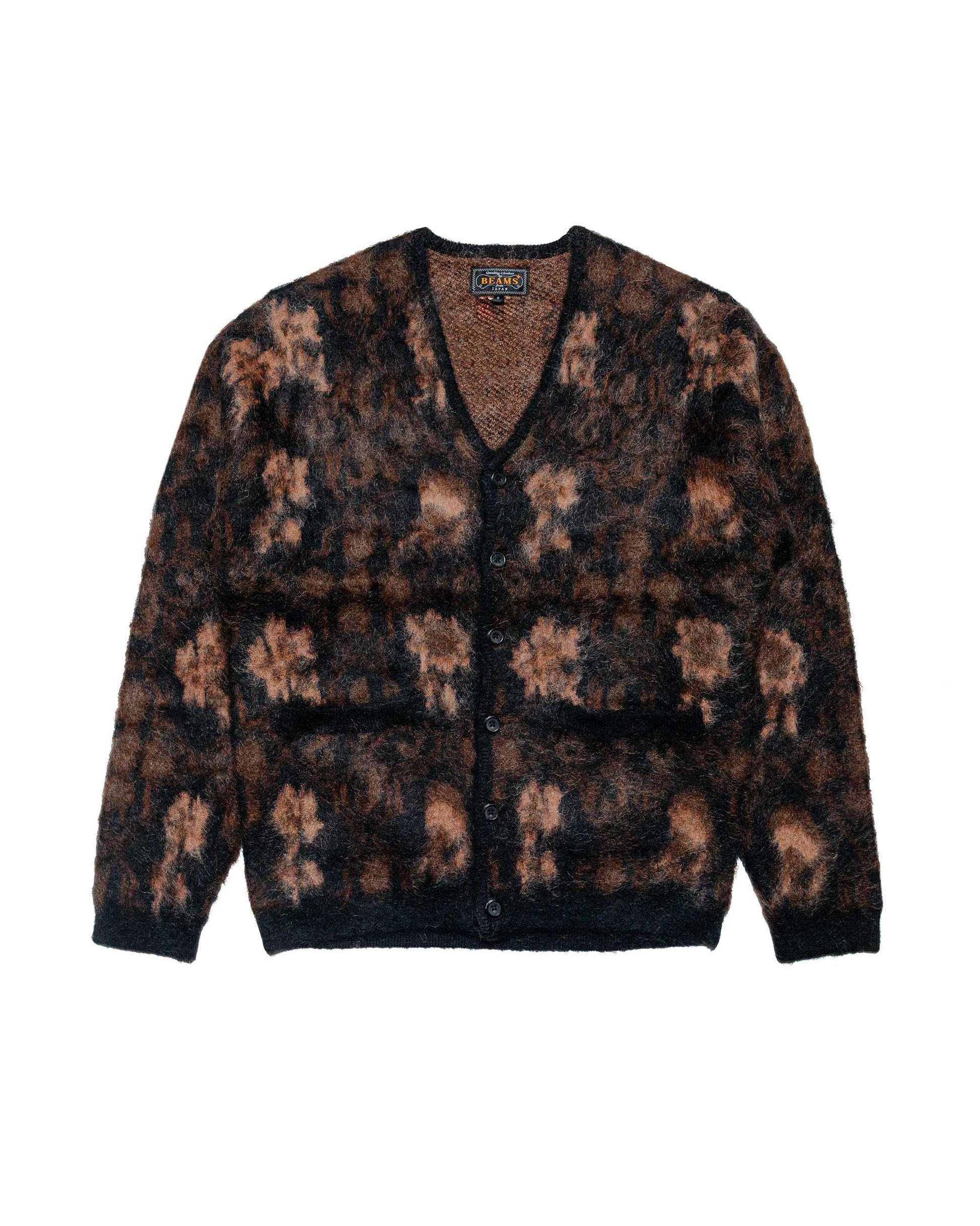 Beams Plus Cardigan Botanical Black