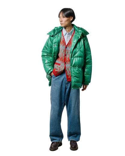 Beams Plus Cardigan Jacquard Chevron Pattern Red