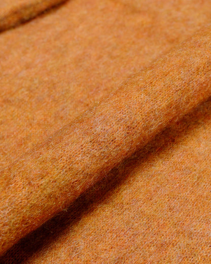 Beams Plus Cardigan Stretch Mohair Orange fabric