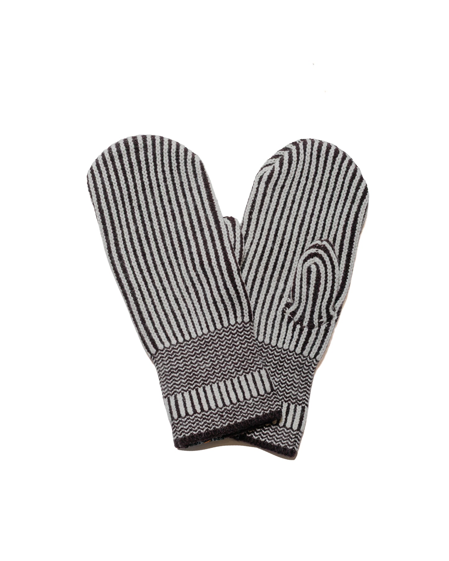 Beams Plus Cashmere Rib Mitten Light Brown