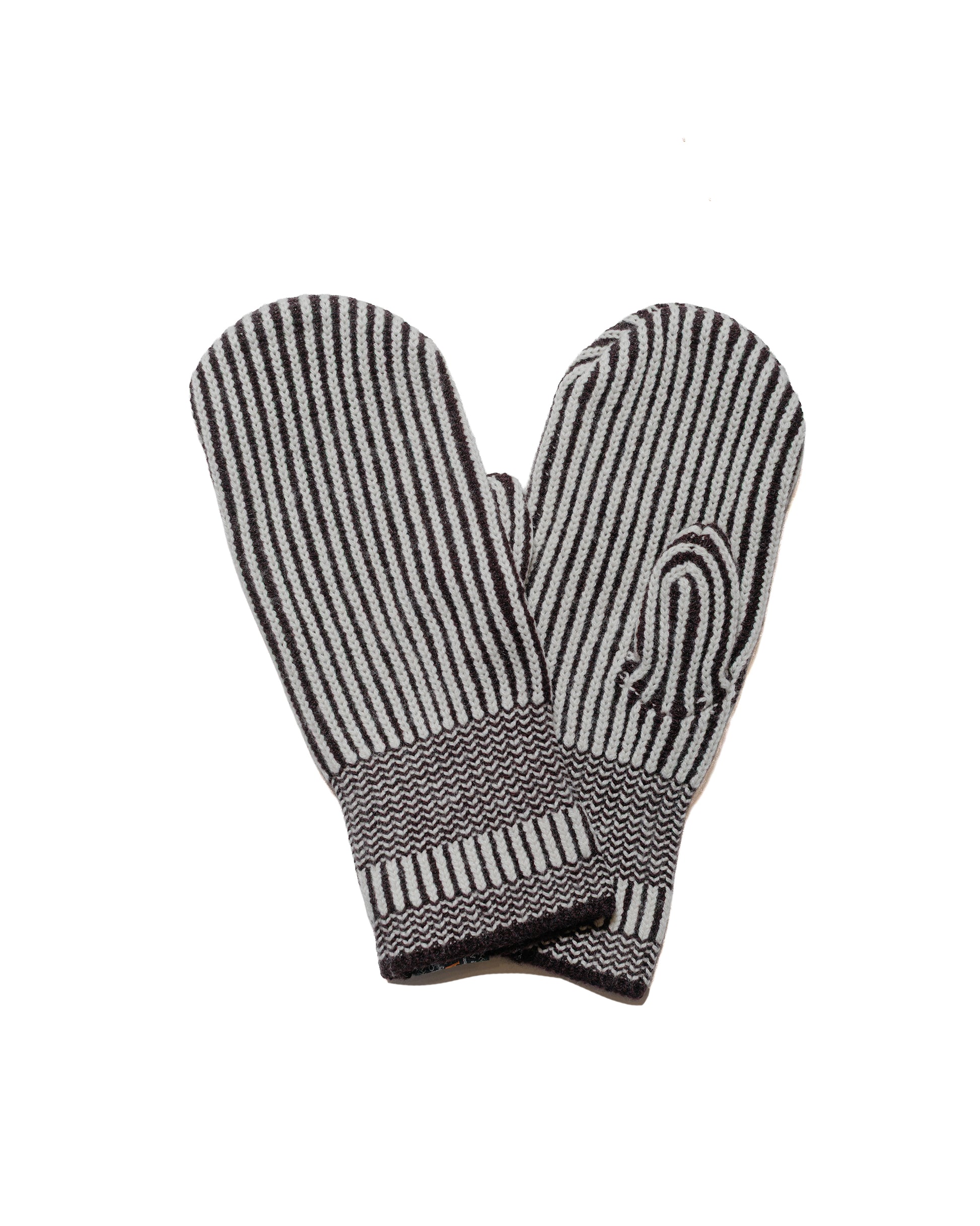 Beams Plus Cashmere Rib Mitten Light Brown