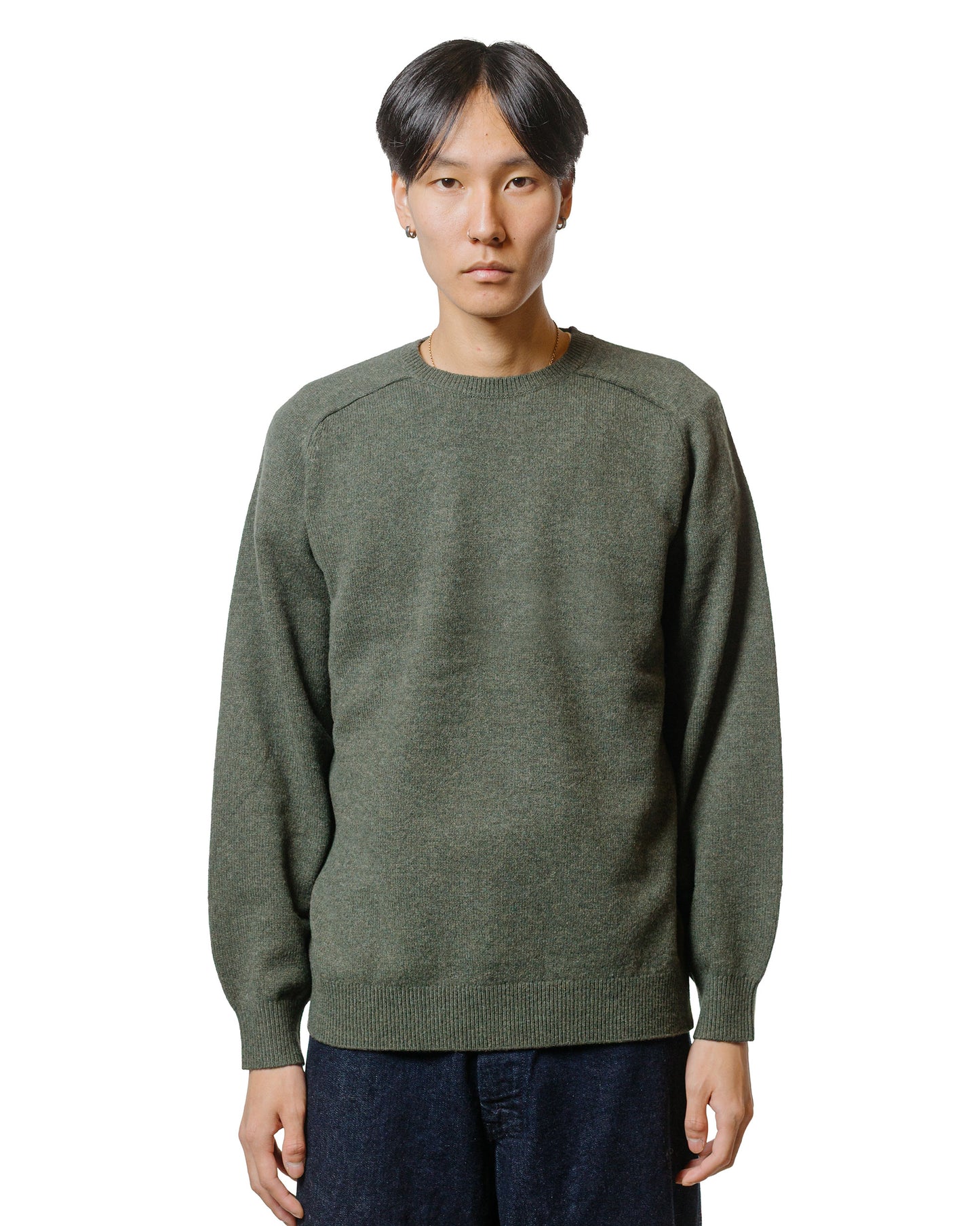 Beams Plus Crew 9G Green