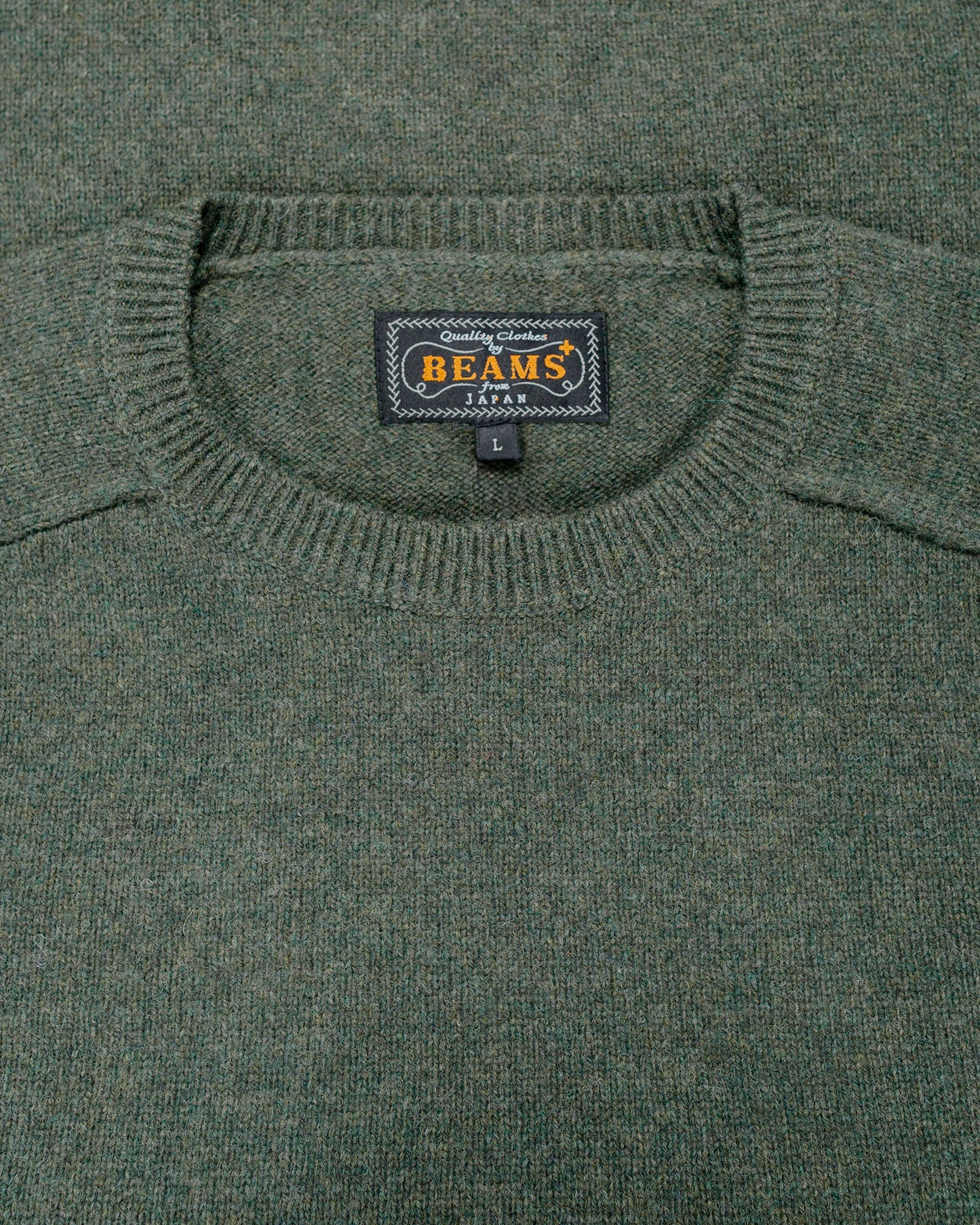 Beams Plus Crew 9G Green