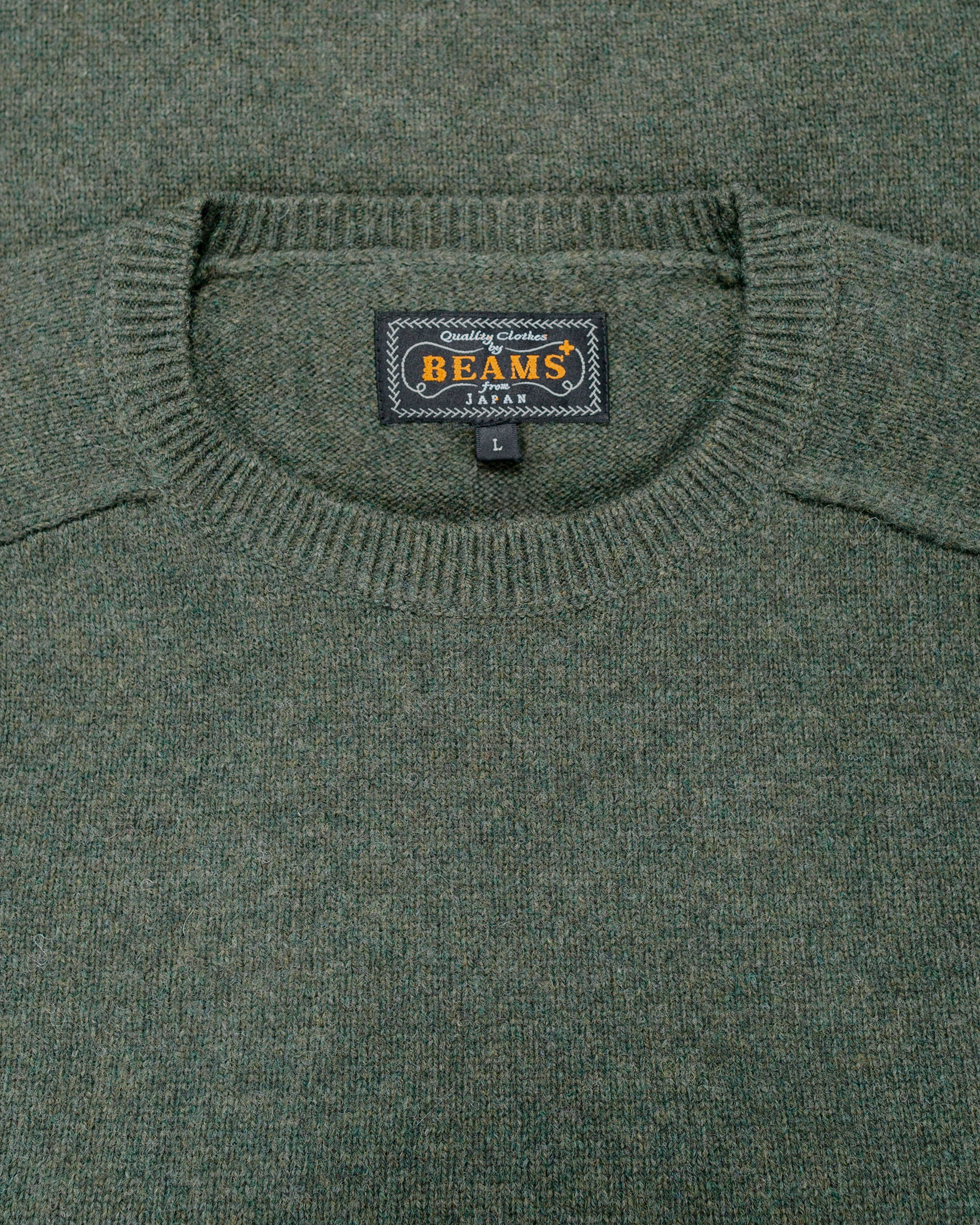 Beams Plus Crew 9G Green