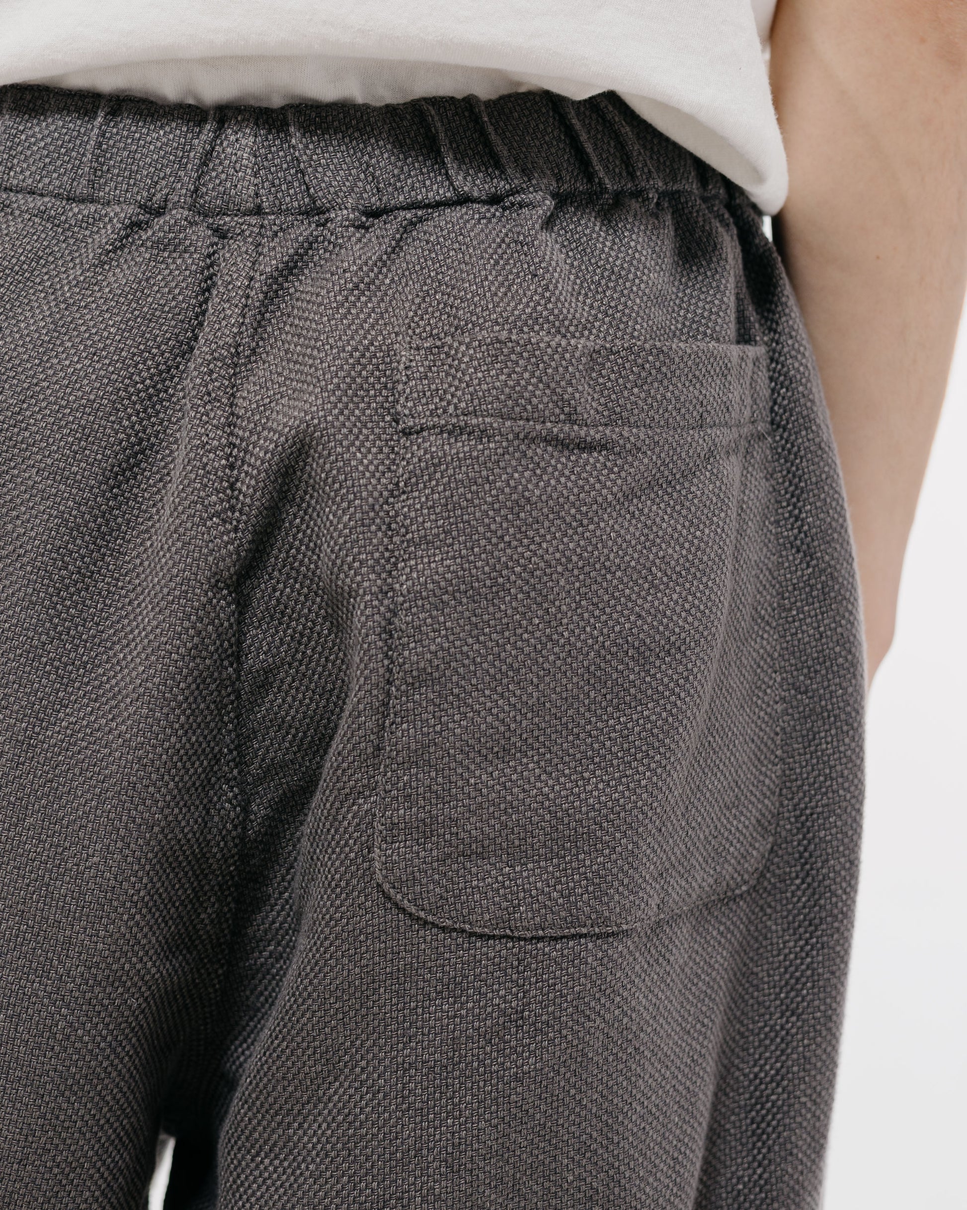 Beams Plus Easy Shorts Cotton Linen Grey