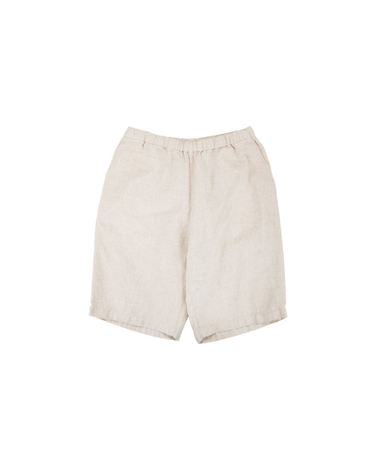 Beams Plus Easy Shorts Cotton Linen Off White
