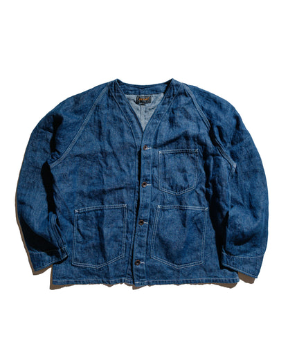 Beams Plus Engineer Jacket Twill Linen Indigo