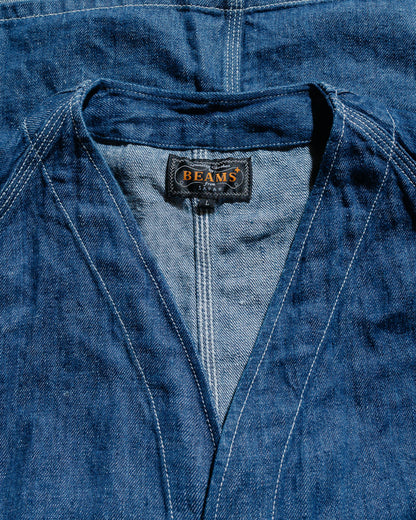 Beams Plus Engineer Jacket Twill Linen Indigo