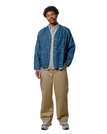 Beams Plus Engineer Jacket Twill Linen Indigo