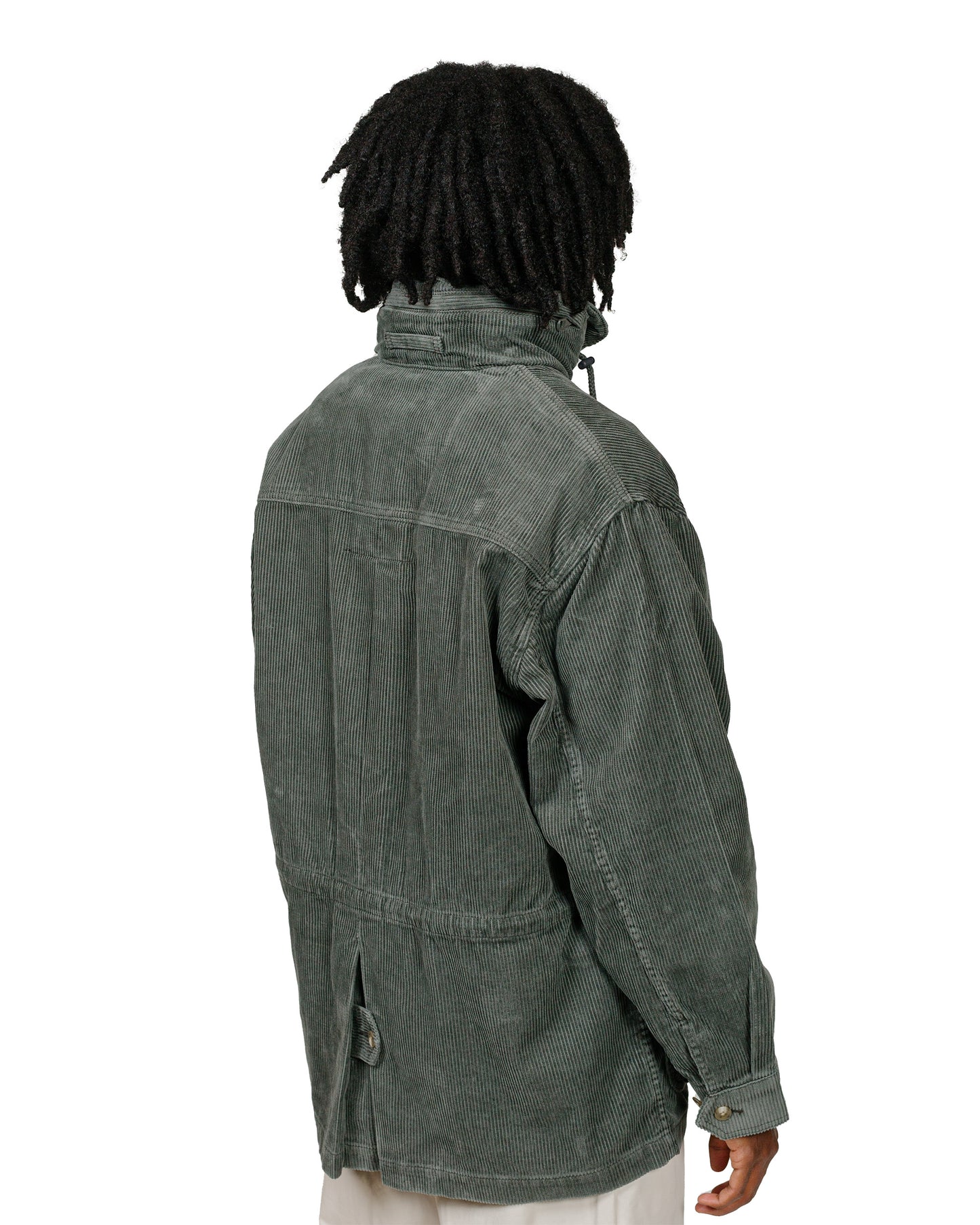 Beams Plus Field Coat Corduroy Moss model back