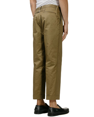 Beams Plus IVY Trousers Ankle-Cut 803 Twill Olive model back