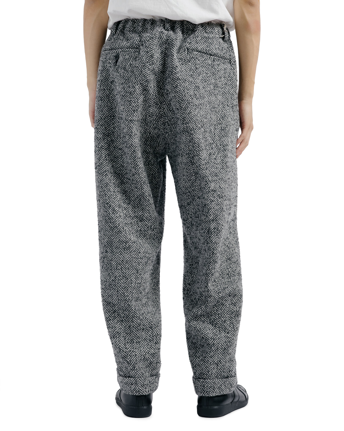 lost & found Beams Plus Beams Plus Ivy Lounge Trousers Herringbone Black