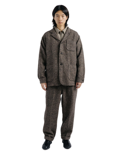 Beams Plus Ivy Lounge Trousers Herringbone Brown