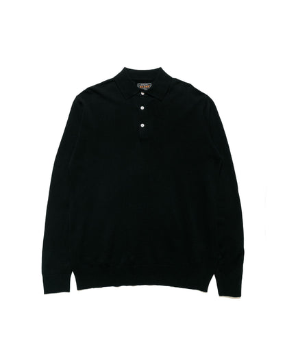 Beams Plus Knit Polo 12G Black