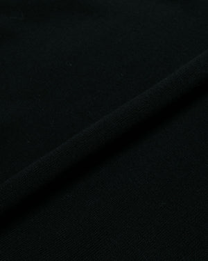 Beams Plus Knit Polo 12G Black fabric