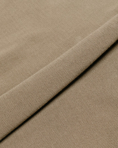 Beams Plus Knit Polo 12G Mocha fabric