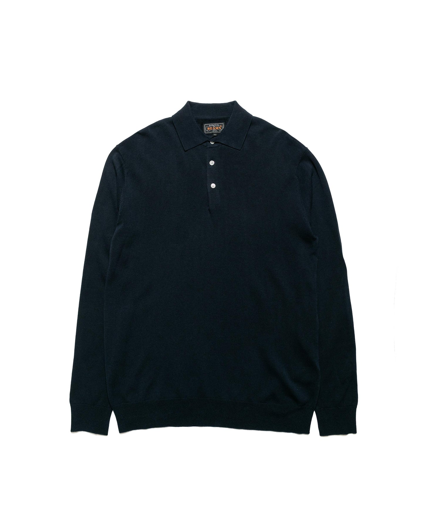 Beams Plus Knit Polo 12G Navy